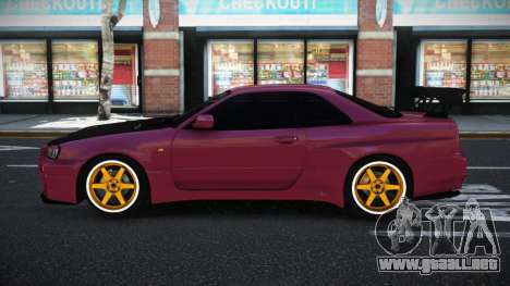 Nissan Skyline R34 Lepob para GTA 4