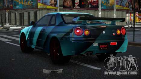 Nissan Skyline R34 Vinor S3 para GTA 4