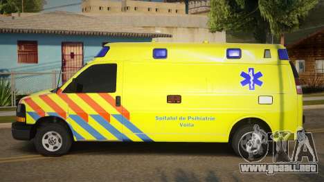 GMC Savana - Mental Health Ambulance para GTA San Andreas