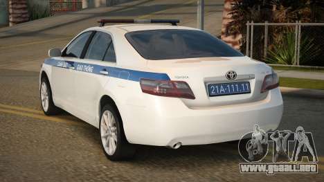 2007 Toyota Camry LE Traffic Police para GTA San Andreas