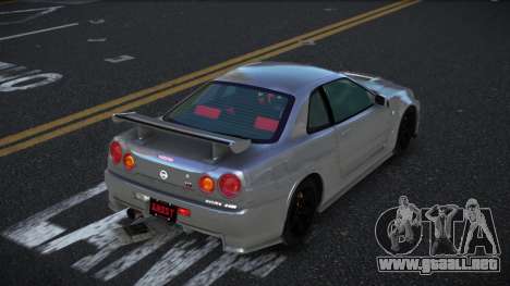 Nissan Skyline R34 Thjesna para GTA 4