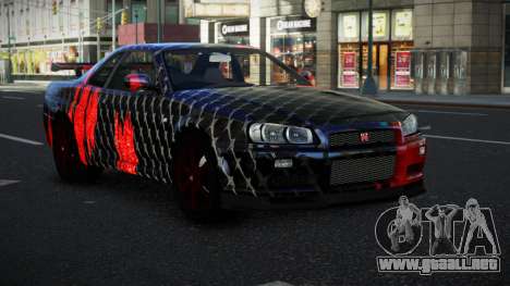 Nissan Skyline R34 Vinor S12 para GTA 4