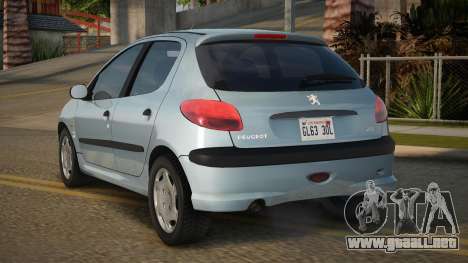 Peugeot 206 AT 4 Door (type6) para GTA San Andreas