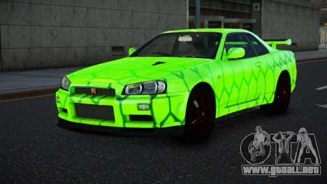 Nissan Skyline R34 Vinor S8 para GTA 4