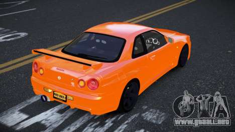Nissan Skyline R34 Segihoruf para GTA 4