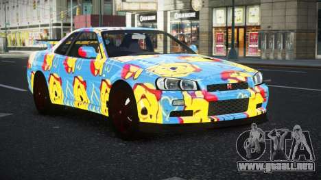 Nissan Skyline R34 Vinor S5 para GTA 4