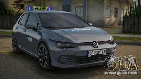 Volkswagen Golf VIII Auto Skola para GTA San Andreas