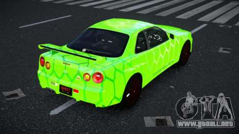 Nissan Skyline R34 Vinor S8 para GTA 4