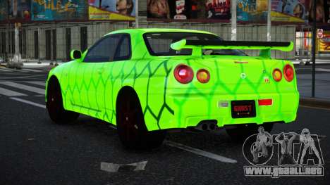 Nissan Skyline R34 Vinor S8 para GTA 4