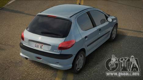 Peugeot 206 AT 4 Door (type6) para GTA San Andreas