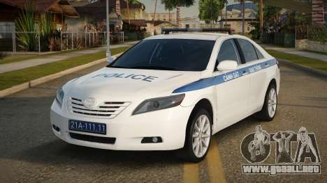 2007 Toyota Camry LE Traffic Police para GTA San Andreas