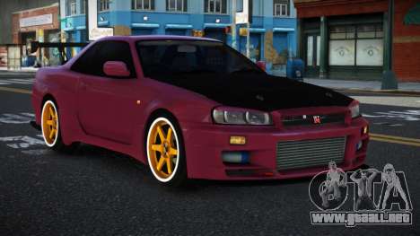 Nissan Skyline R34 Lepob para GTA 4