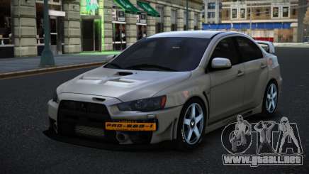 Mitsubishi Lancer Evolution X Xumem para GTA 4