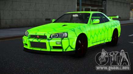 Nissan Skyline R34 Vinor S8 para GTA 4