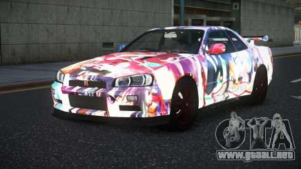 Nissan Skyline R34 Vinor S2 para GTA 4