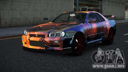 Nissan Skyline R34 Vinor S14 para GTA 4