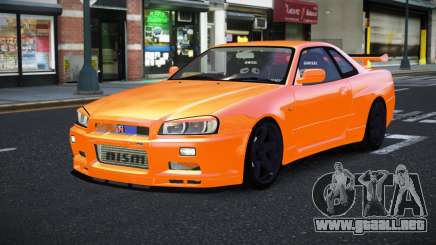 Nissan Skyline R34 Segihoruf para GTA 4