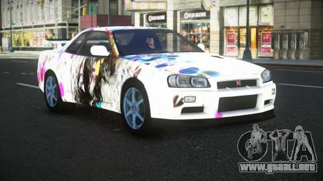 Nissan Skyline R34 Bassty S11 para GTA 4
