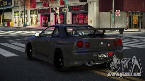 Nissan Skyline R34 Ferzow para GTA 4