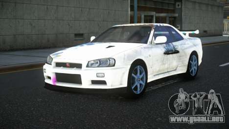 Nissan Skyline R34 Bassty S11 para GTA 4