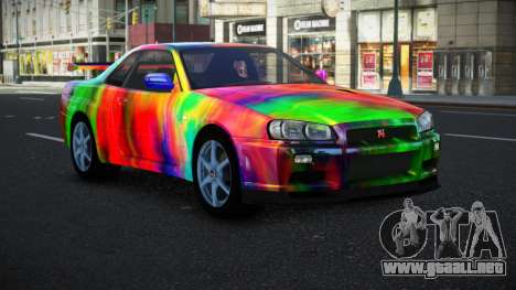 Nissan Skyline R34 Bassty S14 para GTA 4