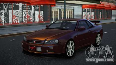 Nissan Skyline R34 Aheg para GTA 4