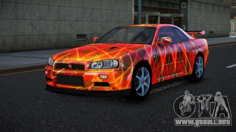 Nissan Skyline R34 Bassty S13 para GTA 4