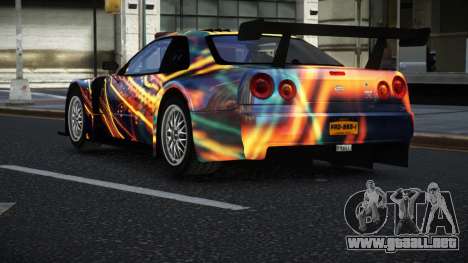 Nissan Skyline R34 GT-R Morley S7 para GTA 4