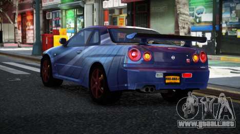 Nissan Skyline R34 Nolia S6 para GTA 4