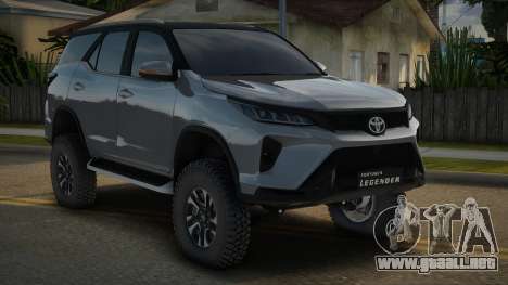 2022 Toyota Fortuner Legender Full interior para GTA San Andreas