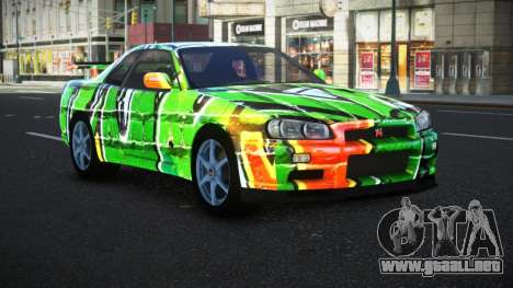 Nissan Skyline R34 Bassty S1 para GTA 4