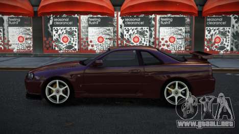 Nissan Skyline R34 Aheg para GTA 4