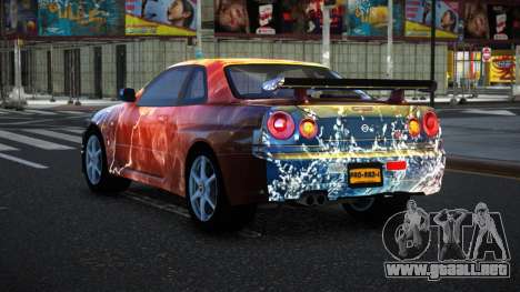 Nissan Skyline R34 Bassty S10 para GTA 4