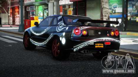 Nissan Skyline R34 Nolia S11 para GTA 4