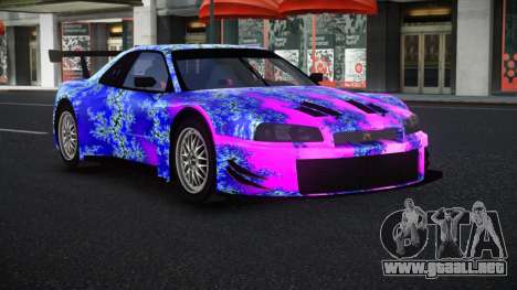 Nissan Skyline R34 GT-R Morley S2 para GTA 4