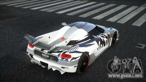Koenigsegg Agera Nisanor S8 para GTA 4