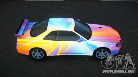 Nissan Skyline R34 Bassty S8 para GTA 4