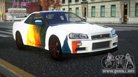 Nissan Skyline R34 Nolia S9 para GTA 4