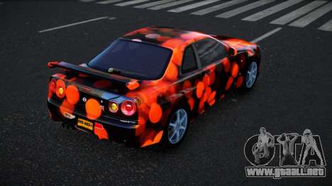 Nissan Skyline R34 Bassty S6 para GTA 4