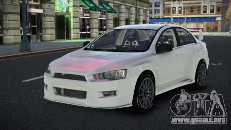 Mitsubishi Lancer Evolution X Bupvemo para GTA 4
