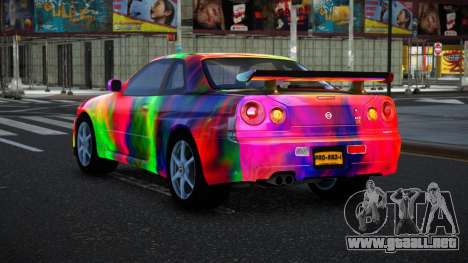 Nissan Skyline R34 Bassty S14 para GTA 4