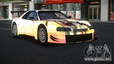 Nissan Skyline R34 GT-R Morley S14 para GTA 4