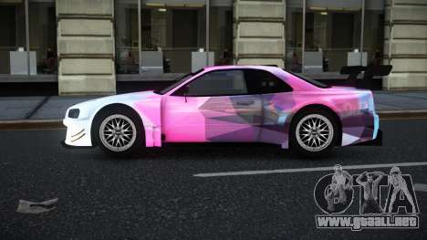 Nissan Skyline R34 GT-R Morley S1 para GTA 4