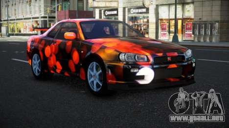 Nissan Skyline R34 Bassty S6 para GTA 4