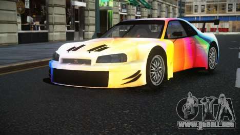 Nissan Skyline R34 GT-R Morley S12 para GTA 4