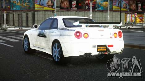 Nissan Skyline R34 Bassty S11 para GTA 4