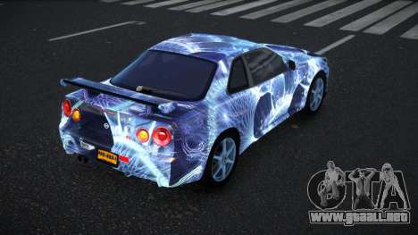 Nissan Skyline R34 Bassty S3 para GTA 4