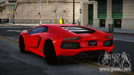 Lamborghini Aventador Pebqakaju para GTA 4