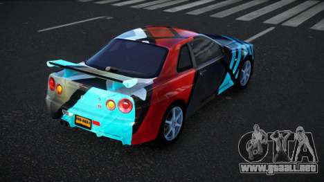 Nissan Skyline R34 Bassty S9 para GTA 4