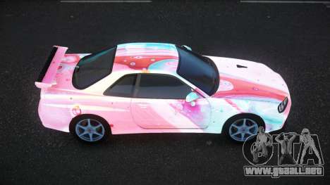 Nissan Skyline R34 Bassty S4 para GTA 4